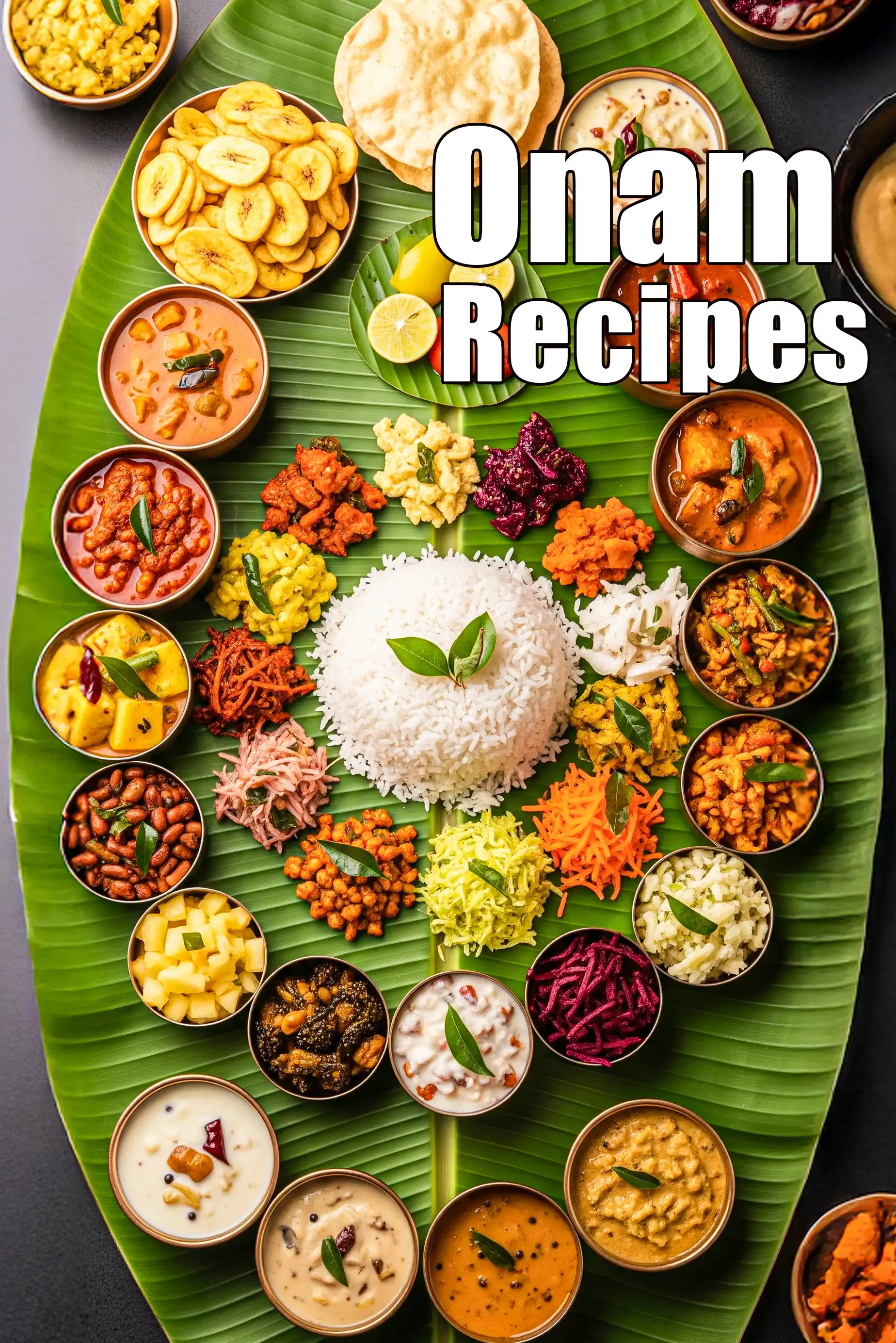 Onam recipes, Kerala Onam Sadya