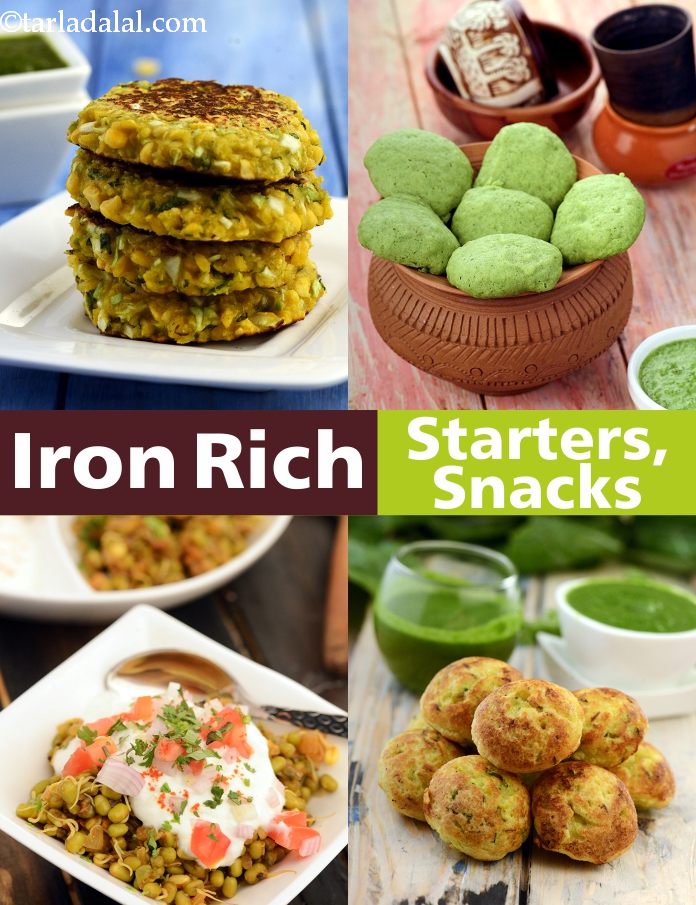 Iron Rich Indian Starters & Snacks