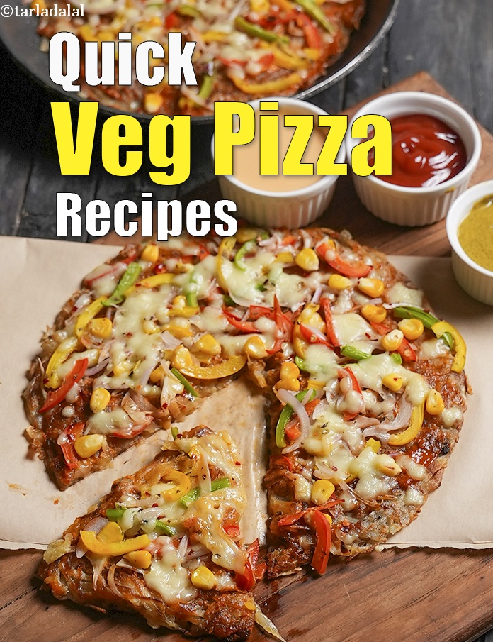 Quick Veg Indian Pizza