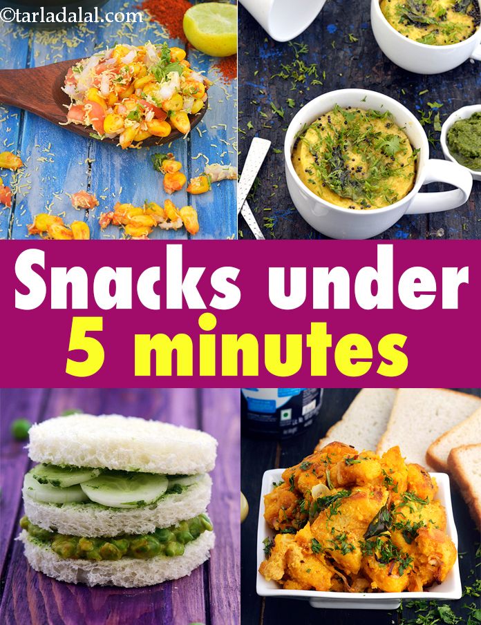 Snacks under 5 minutes