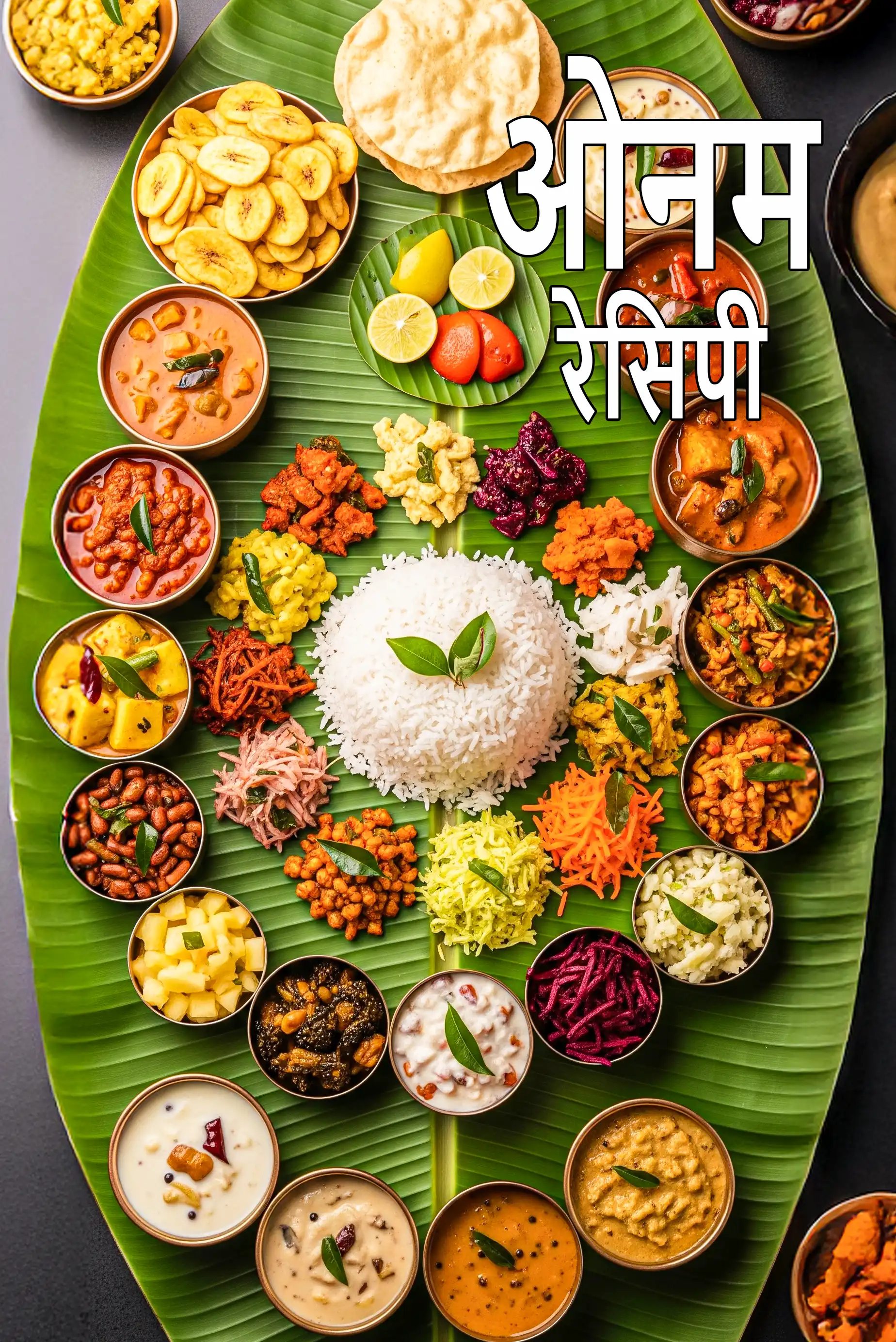 Onam recipes, Kerala Onam Sadya