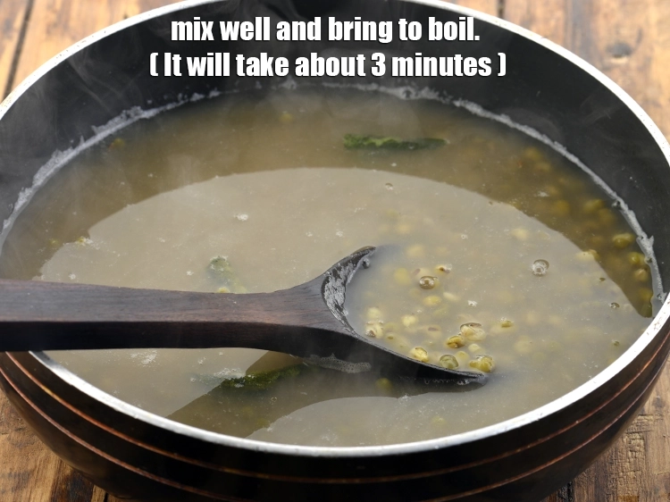 Step 11 – <p>સારી રીતે મિક્સ કરો અને ઉકળવા દો. (તે લગભગ 3 મિનિટ લેશે).</p>