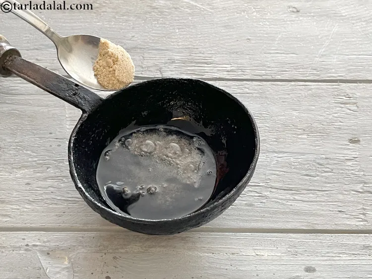 Step 21 – <p style="margin-left:0px;">1/4 ટીસ્પૂન <a href="/glossary-asafoetida-hing-gujarati-113i"><u>હીંગ (asafoetida, hing)</u></a> ઉમેરો.</p>