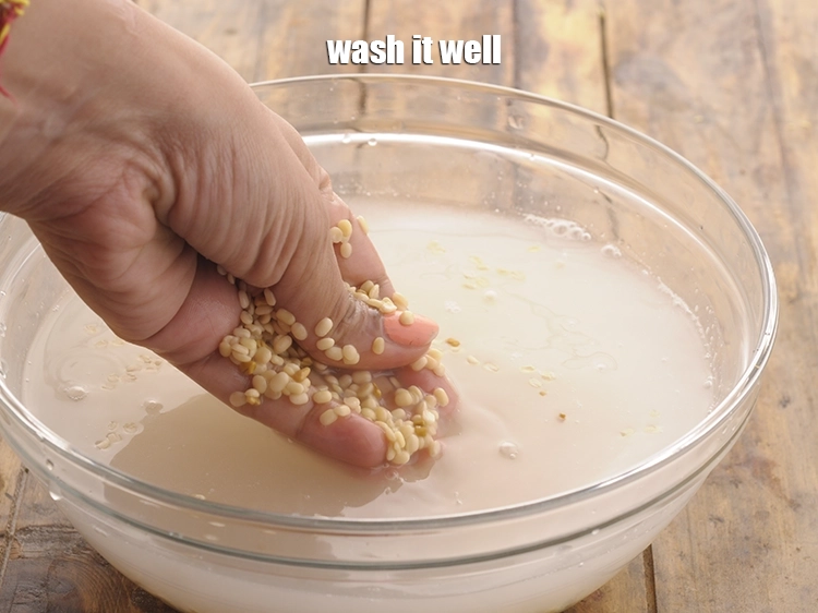 Step 12 – <p style="margin-left:0px;">તેને સારી રીતે ધોઈ લો. Wash it well.</p>