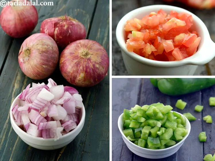 Step 22 – <p>એક વિકલ્પ તરીકે, તમે શાકભાજીને બેટરમાં ઉમેરવાનું ટાળી શકો છો અને ઉત્તપમ બનાવતી વખતે તેનો …