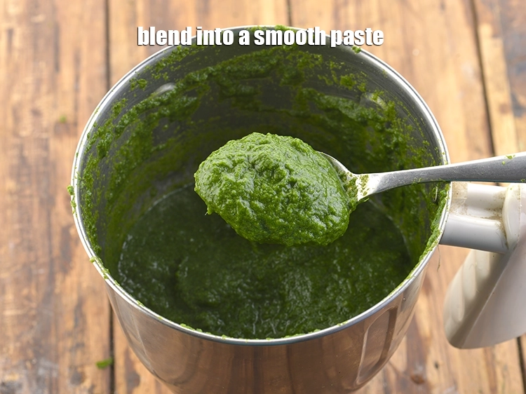 Step 18 – <p>સ્મૂધ પેસ્ટ બનાવો. સ્મૂધ પેસ્ટ મેળવવા માટે તમારે બ્લેન્ડરની બાજુઓને એક કે બે વાર હલાવો …