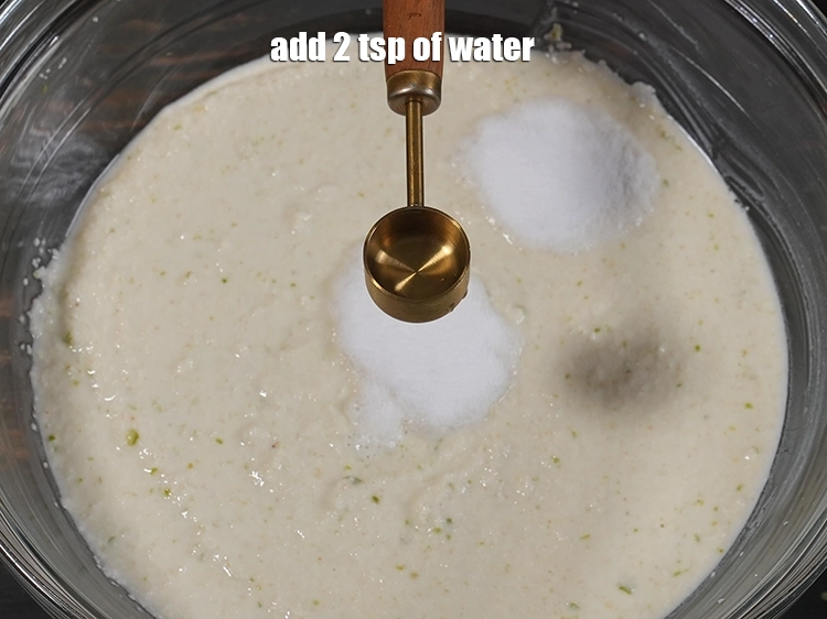 Step 12 – <p>૨ ચમચી પાણી ઉમેરો. Add 2 tsp of water.</p>