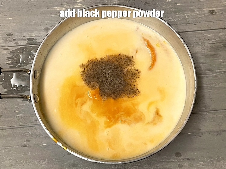 Step 14 – <p>સ્વાદ પ્રમાણે મરી ઉમેરો.</p>