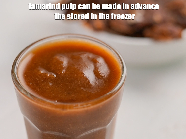Step 40 – <p>આમલીનો પલ્પ અગાઉથી બનાવીને ફ્રીઝરમાં સંગ્રહિત કરી શકાય છે. Tamarind pulp can be made in …