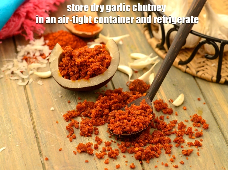 Step 18 – <p><span style="background-color:rgb(255,255,255);color:rgb(0,0,0);">સૂકી લસણની ચટણીને હવાચુસ્ત કન્ટેનરમાં સ્ટોર કરો અને રેફ્રિજરેટરમાં રાખો. સૂકી લસણની ચટણી | …