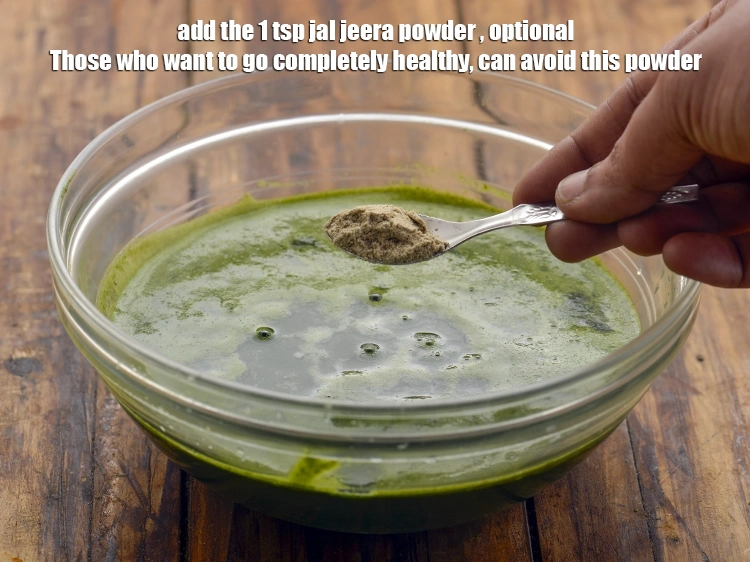 Step 27 – <p>જલજીરા પાવડર ઉમેરો. આ વૈકલ્પિક છે. જેઓ સંપૂર્ણપણે સ્વસ્થ રહેવા માંગે છે, તેઓ આ પાવડર …