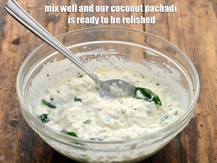 Step 12 – <p>સારી રીતે મિક્સ કરો અને અમારી નાળિયેર પછડી | નારિયેળ રાયતા | કોબારી પછડી | …