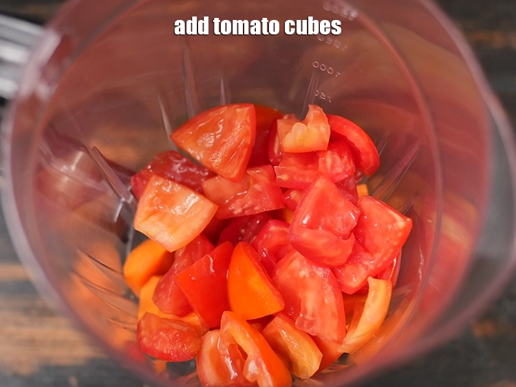 Step 11 – <p>૧ કપ ટામેટાના ક્યુબ્સ ઉમેરો. Add the <span style="background-color:rgb(255,255,255);color:rgb(0,0,0);">1 cup </span><a href="https://www.tarladalal.com/glossary-tomatoes-tamatar-639i#ing_2331"><u>tomato cubes</u></a><u>.</u></p>