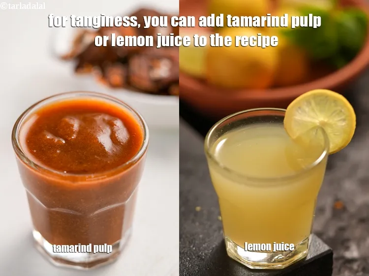 Step 30 – <p><span style="background-color:rgb(255,255,255);color:rgb(0,0,0);">ખાટાપણું માટે, તમે રેસીપીમાં આમલીનો પલ્પ અથવા લીંબુનો રસ ઉમેરી શકો છો.</span></p>