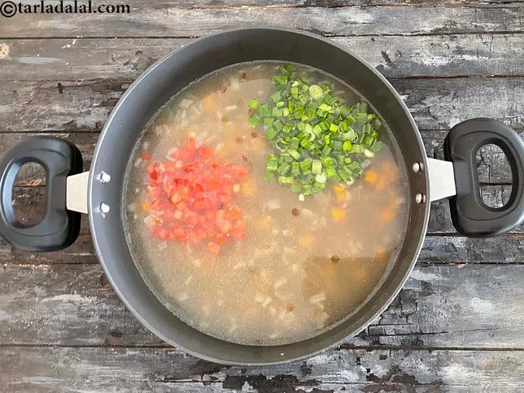 Step 24 – <p><span style="background-color:rgb(255,255,255);color:rgb(0,0,0);">1/4 કપ બારીક </span><a href="https://www.tarladalal.com/glossary-spring-onion-greens-hare-pyaz-ke-patte-gujarati-445i#ing_2424"><u>સમારેલા લીલા કાંદાના પાન (chopped spring onion greens)</u></a> ઉમેરો. સ્પ્રિંગ …