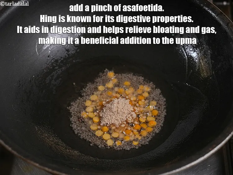 Step 9 – <p><span style="background-color:rgb(255,255,255);color:rgb(0,0,0);">એક ચપટી </span><a href="https://www.tarladalal.com/glossary-asafoetida-hing-gujarati-113i"><u>હીંગ (asafoetida, hing)</u></a> ઉમેરો. હિંગ તેના પાચન ગુણધર્મો માટે જાણીતી છે. …