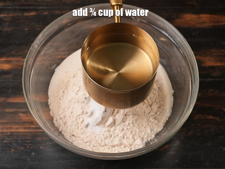 Step 12 – <p>3/4 કપ પાણી ઉમેરો.</p>