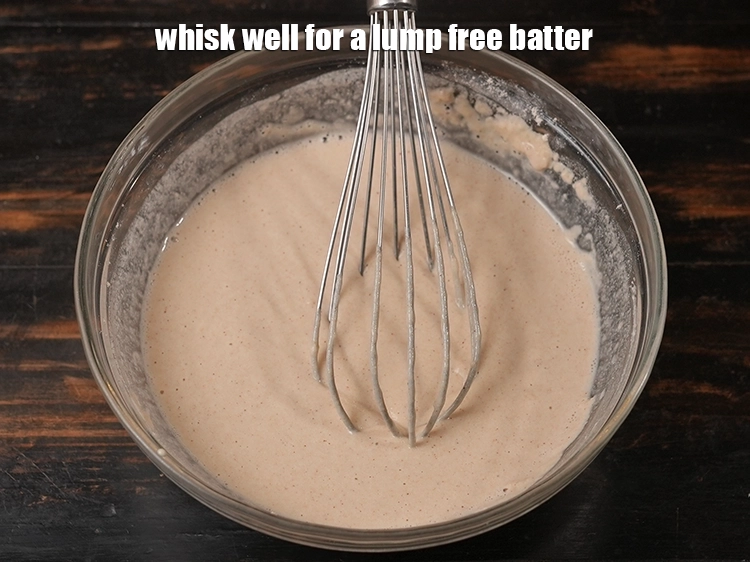 Step 13 – <p>ગઠ્ઠા મુક્ત બેટર માટે સારી રીતે ફેંટો.</p>