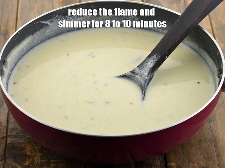 Step 12 – <p>ગેસ ધીમો કરો અને ૮ થી ૧૦ મિનિટ સુધી ક્યારેક ક્યારેક હલાવતા રહો. આ સમયે, …