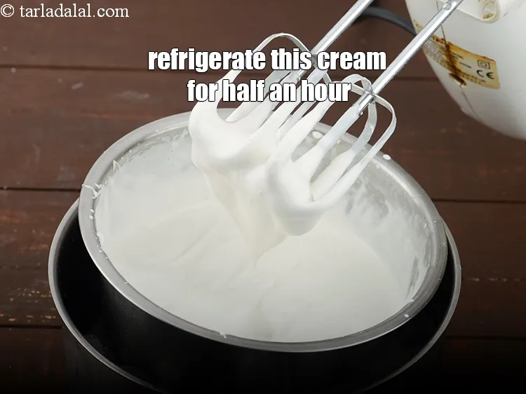 Step 15 – <p>આ ક્રીમને અડધા કલાક માટે રેફ્રિજરેટરમાં રાખો.</p>