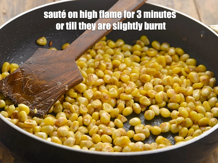 Step 10 – <p>3 મિનિટ માટે ઊંચી આંચ પર અથવા થોડું બળી જાય ત્યાં સુધી સાંતળો. વૈકલ્પિક રીતે, …