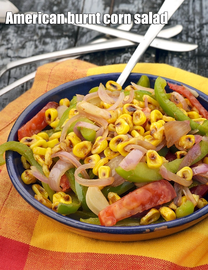 Step 21 – <p><strong>બર્ન્ટ અમેરિકન સ્વીટ કોર્ન સલાડ</strong> તરત જ પીરસો. તમે તેને કોથમીર, પાર્સલી અથવા સ્પ્રિંગ ઓનિયન …