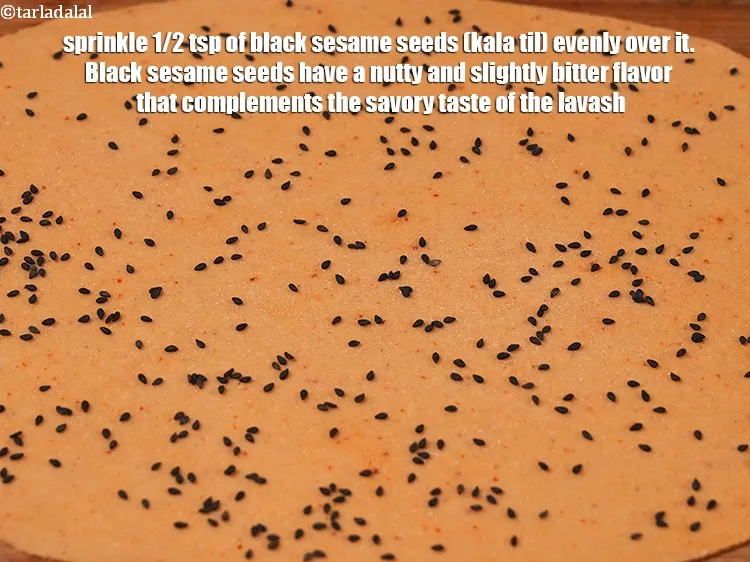 Step 30 – <p>કાળા તલમાં મીંજવાળો અને થોડો કડવો સ્વાદ હોય છે જે લવાશના સ્વાદિષ્ટ સ્વાદને પૂરક બનાવે …