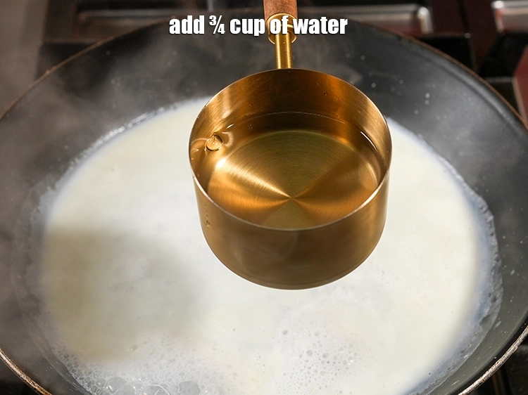 Step 15 – <p>¾ કપ પાણી ઉમેરો.</p>