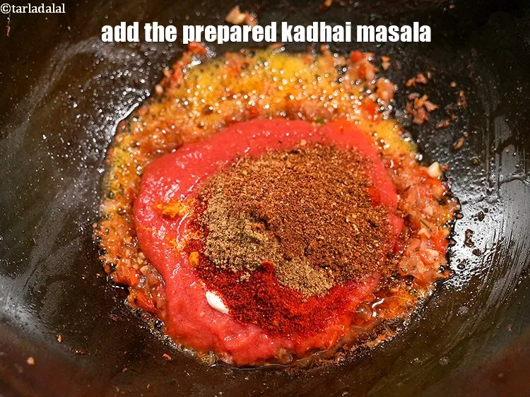 Step 31 – <p>1 ચમચી તૈયાર કઢાઈ મસાલો ઉમેરો.</p>