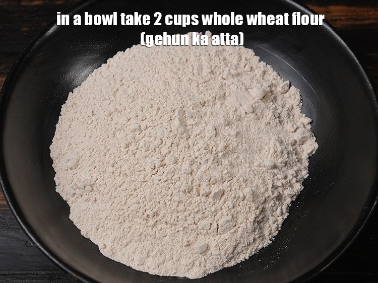 Step 2 – <p>ખાસ્તા રોટલી માટે કણક તૈયાર કરવા માટે, એક બાઉલમાં 2 કપ <a href="https://www.tarladalal.com/glossary-whole-wheat-flour-gehun-ka-atta-gehun-ka-aata-gujarati-429i">આખા ઘઉંનો લોટ …