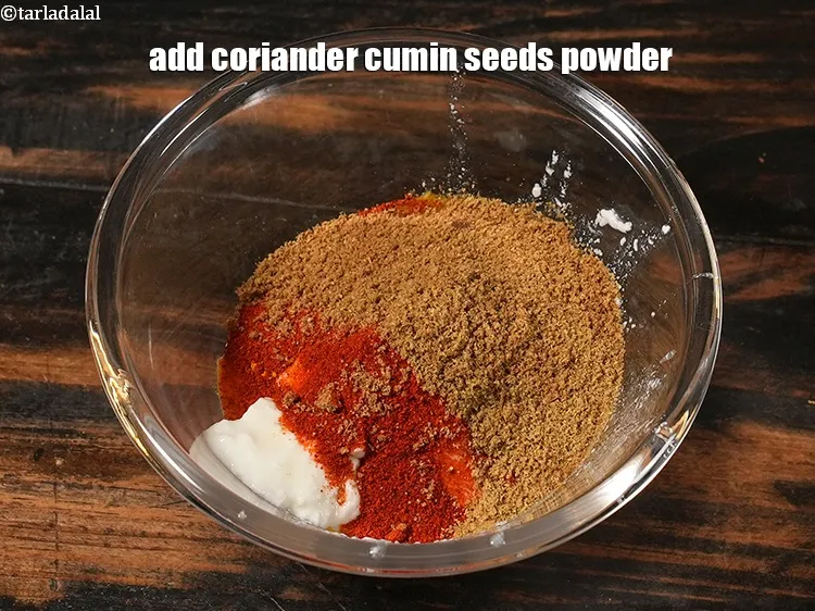 Step 12 – <p><span style="background-color:rgb(255,255,255);color:rgb(0,0,0);">2 ટીસ્પૂન </span><a href="https://www.tarladalal.com/glossary-coriander-cumin-seeds-powder-dhania-jeera-powder-gujarati-375i"><u>ધાણા-જીરું પાવડર (coriander-cumin seeds powder )</u></a> ઉમેરો.</p>