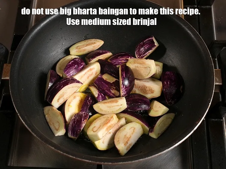 Step 38 – <p>આ રેસીપી બનાવવા માટે મોટા ભર્તા રીંગણનો ઉપયોગ કરશો નહીં. મધ્યમ કદના રીંગણનો ઉપયોગ કરો.</p>