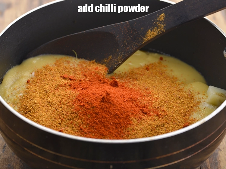 Step 30 – <p>મરચાંનો પાવડર ઉમેરો.</p>