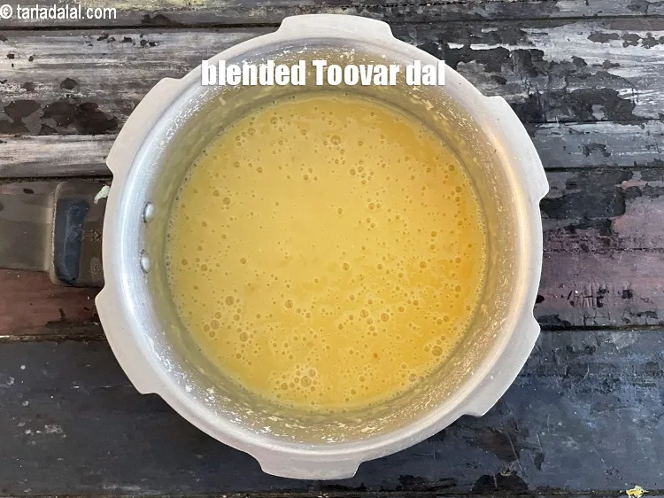 Step 10 – <p>બ્લેન્ડ કરેલી તુવેર દાળ.</p>