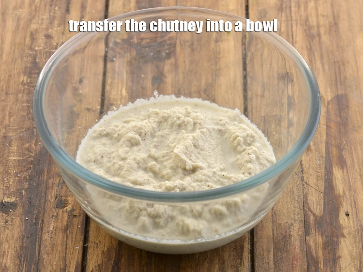 Step 8 – <p><strong>ચટણીને</strong> એક બાઉલમાં નાખો.</p>