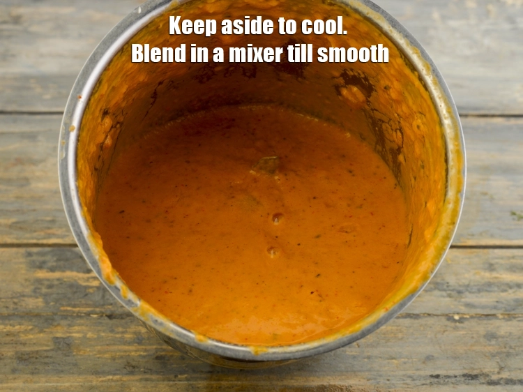 Step 17 – <p>ઠંડુ થવા માટે એક બાજુ રાખો. મિક્સરમાં ફરીથી <strong>બ્લેન્ડ</strong> કરો જ્યાં સુધી તે મુલાયમ ન …