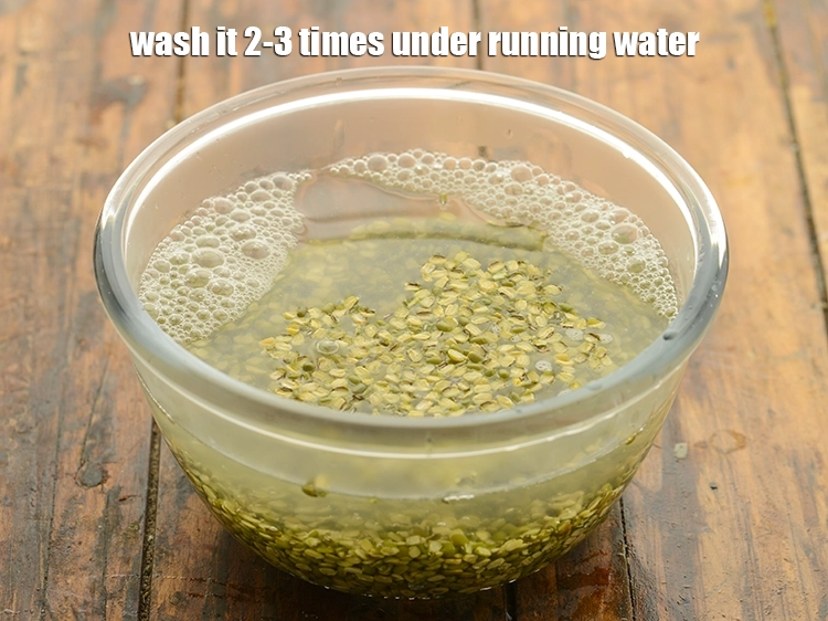 Step 7 – <p>તેને વહેતા પાણીની નીચે ૨-૩ વાર ધોઈ લો.</p>