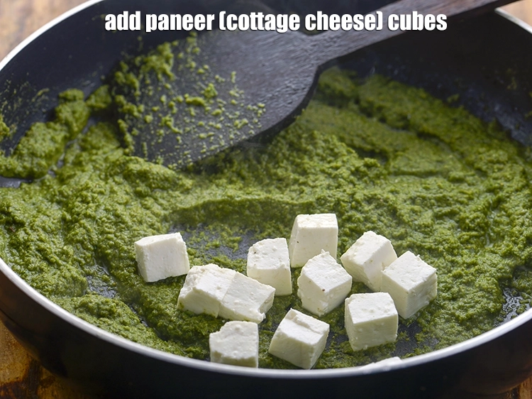 Step 14 – <p><span style="background-color:rgb(255,255,255);color:rgb(0,0,0);">1/4 કપ </span><a href="https://www.tarladalal.com/glossary-paneer-cottage-cheese-chenna-gujarati-985i#ing_3095"><u>પનીરના ચોરસ ટુકડા (paneer cubes)</u></a> ઉમેરો અને સાંતળો.</p>