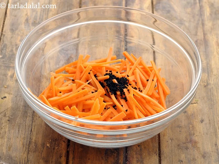 Step 7 – <p>કલોંજીના બીજ ઉમેરો. જેને કલોંજી તરીકે પણ ઓળખવામાં આવે છે. મોટે ભાગે ઉત્તર ભારતીય સબઝીમાં …