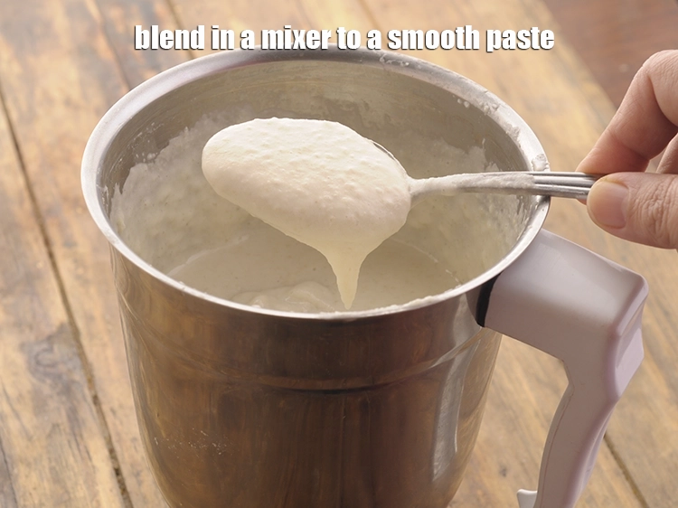 Step 13 – <p>મિક્સરમાં બ્લેન્ડ કરો અને સ્મૂધ પેસ્ટ બનાવો.</p>