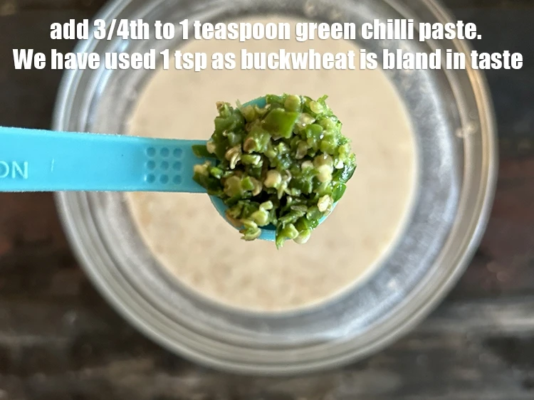 Step 27 – <p>3/4 થી 1 ચમચી લીલા મરચાંની પેસ્ટ ઉમેરો. અમે 1 ચમચી ઉપયોગ કર્યો છે કારણ …