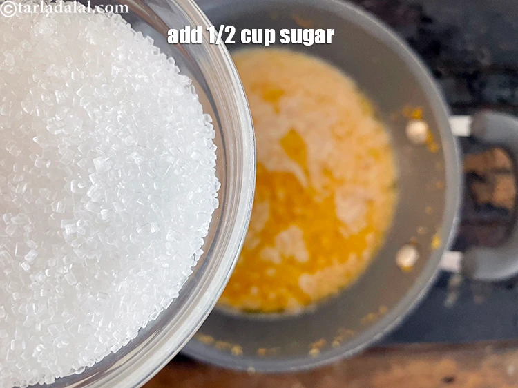 Step 22 – <p>1/2 કપ ખાંડ ઉમેરો.</p>