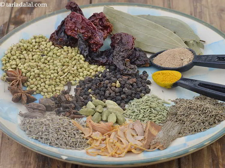 Step 2 – <p>બિરયાની મસાલા પાવડર રેસીપી બનાવવા માટે | ઘરે બનાવેલો બિરયાની મસાલા | બધી સામગ્રી માપીને …