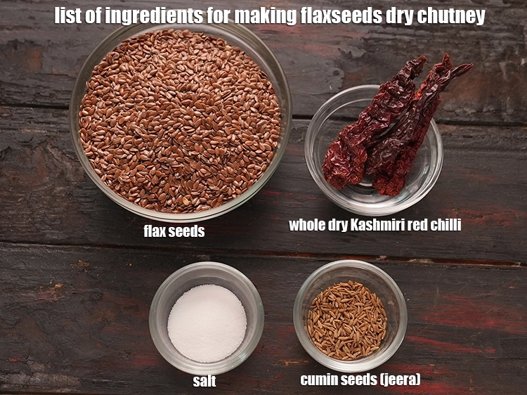 what is flaxseeds dry chutney made of?