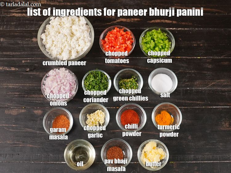 પનીર ભુર્જી પાનીની શેમાંથી બને છે? what is paneer bhurji panini made of?
