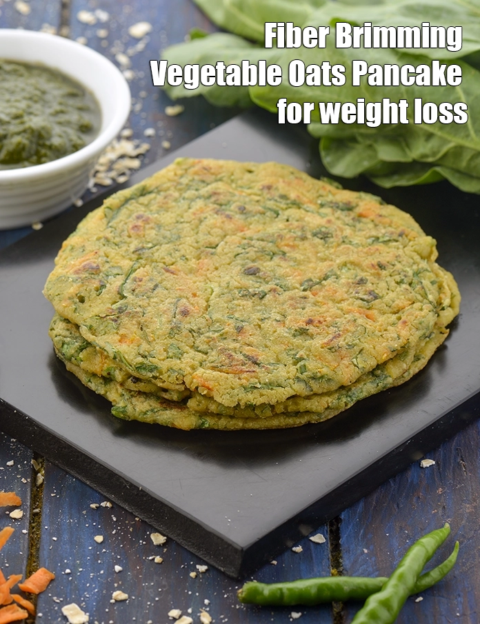 ફાઇબરથી ભરપૂર વેજીટેબલ ઓટ્સ પેનકેક