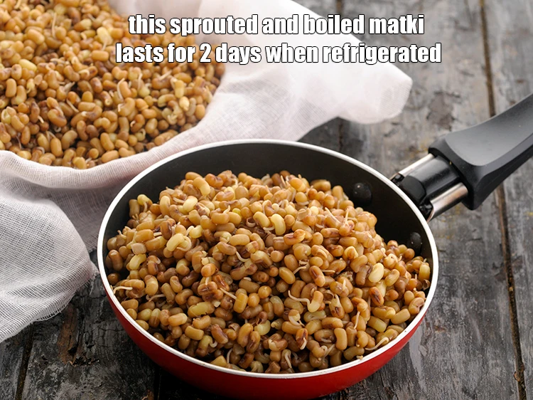 ફણગાવેલા અને બાફેલા મઠ કેટલા દિવસ ટકે છે?