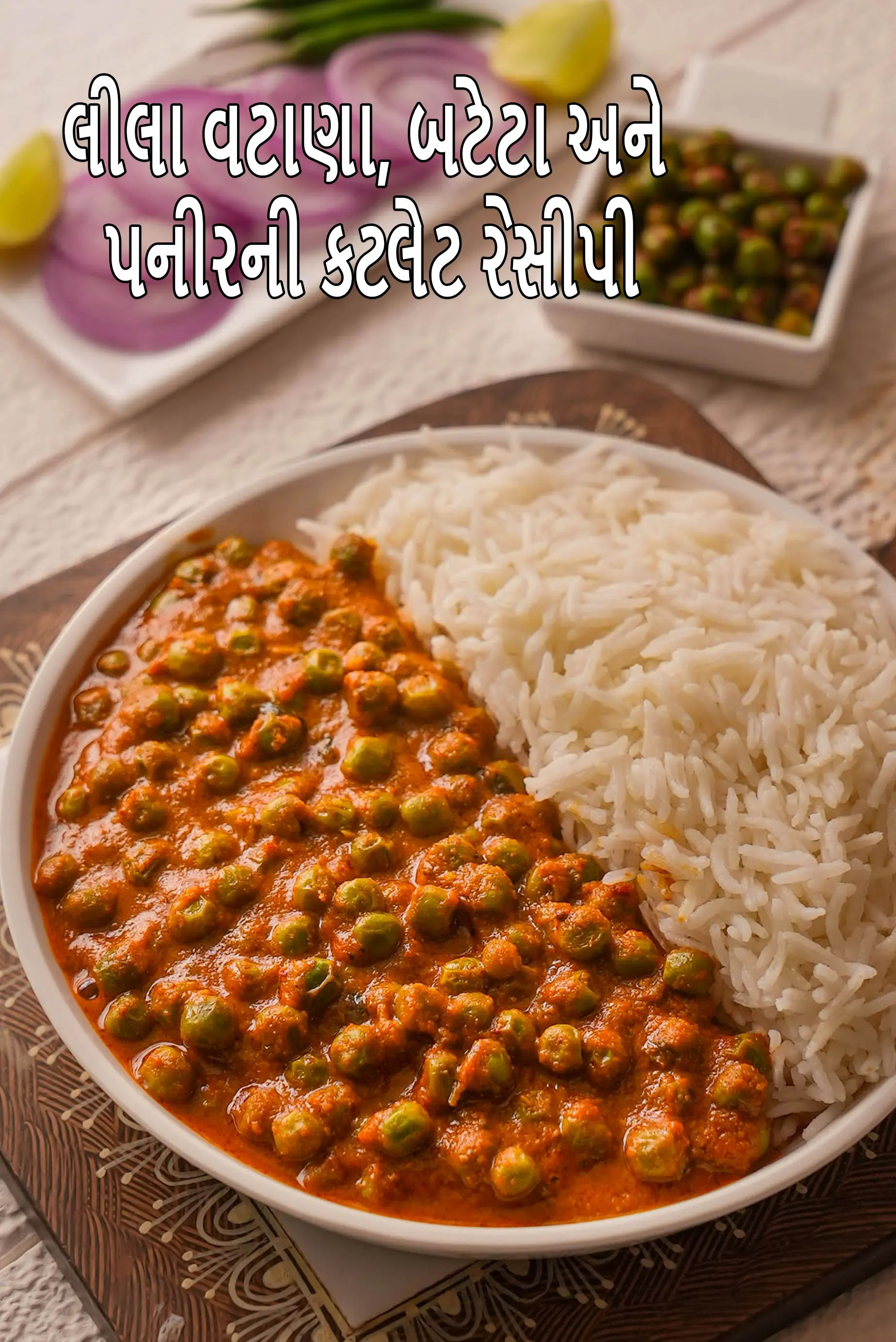 લીલા વટાણાની આમટી ની રેસીપી