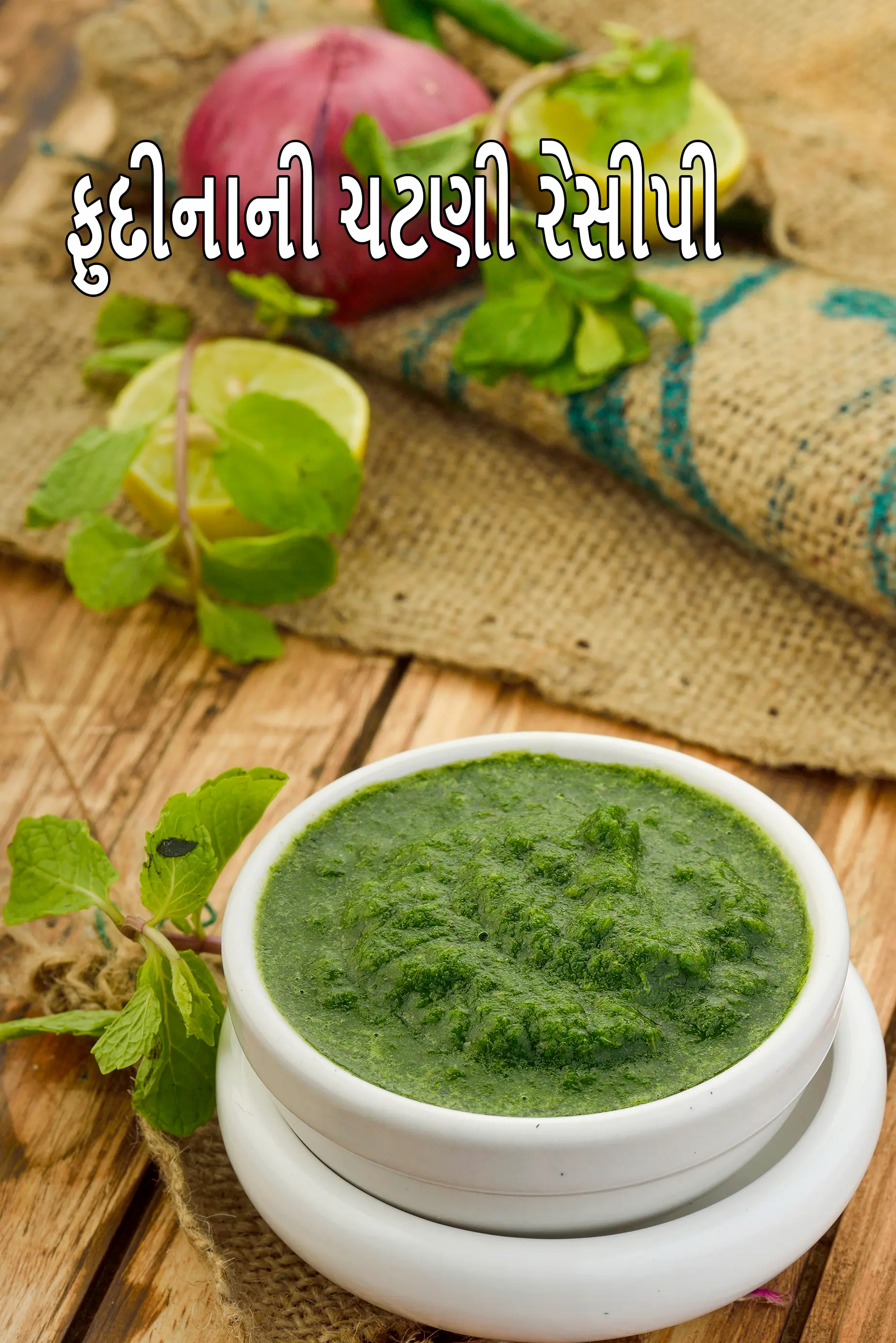 ફુદીનાની ચટણી રેસીપી | પુદીના ચટણી | રેસ્ટોરન્ટ સ્ટાઈલની મસાલેદાર ફુદીનાની ચટણી | સેન્ડવીચ માટે ફુદીનાની ચટણી |