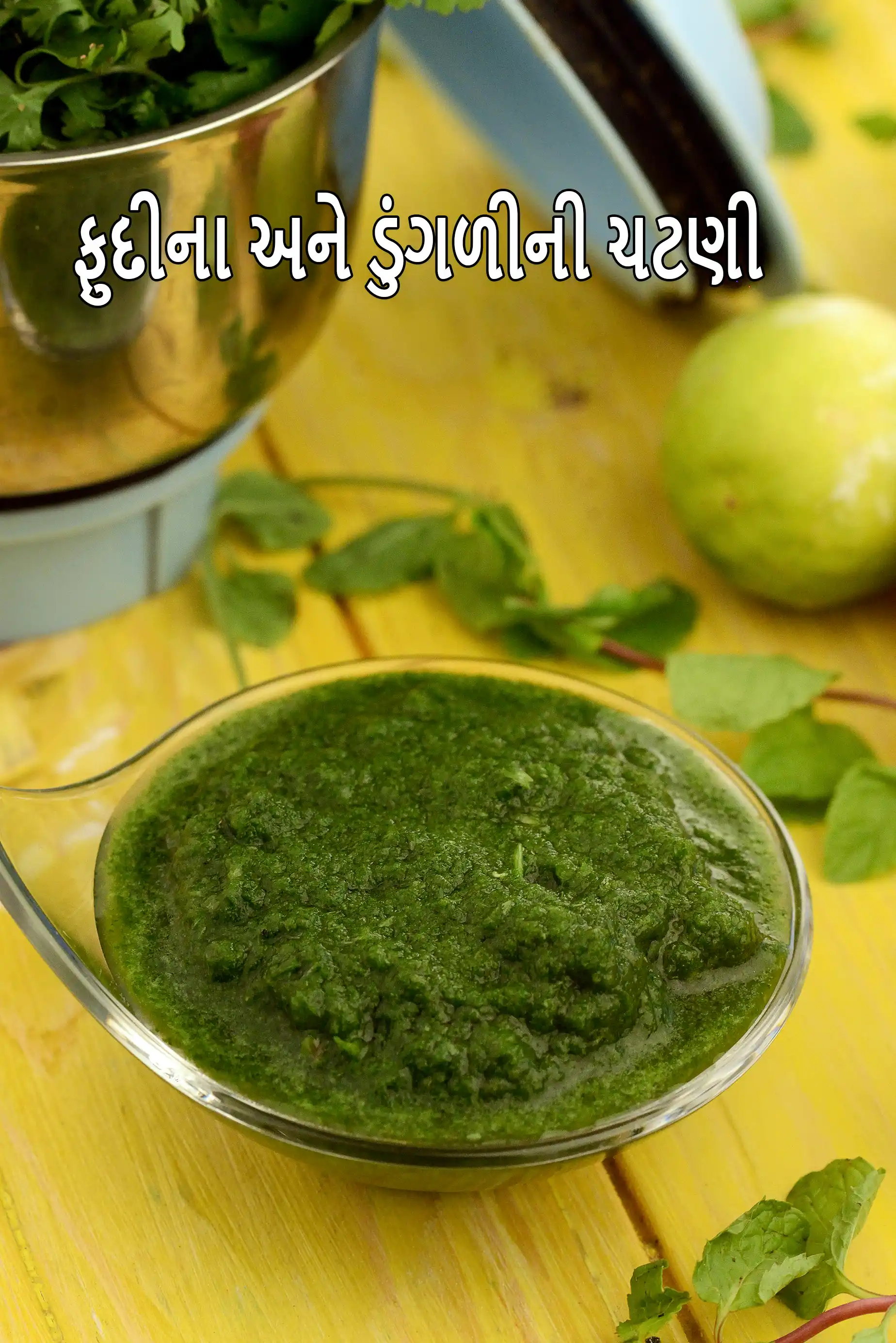 ફુદીના અને ડુંગળીની ચટણી | પ્યાઝ પુદીના ચટણી | ભારતીય નાસ્તા માટે ડુંગળી ફુદીના ચટણી |